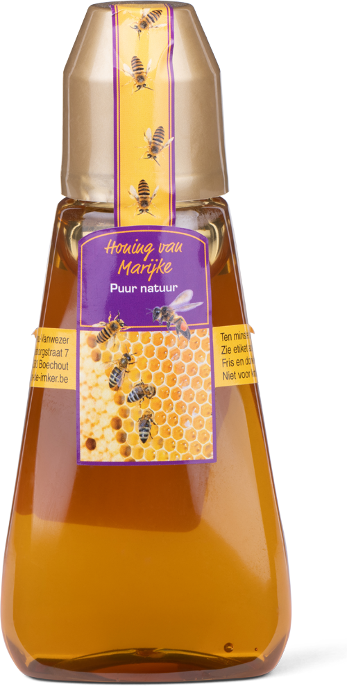 vloeibare bloemenhoning in knijpfles