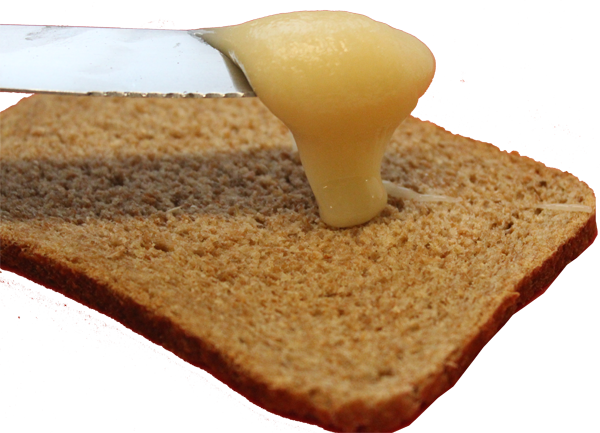 koolzaadhoning op boterham